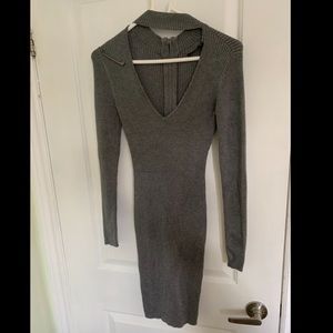 Gray Reversible Zipper Dress (GUESS)